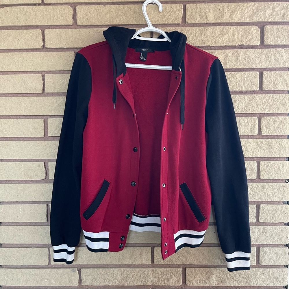 Varsity jacket sweater
